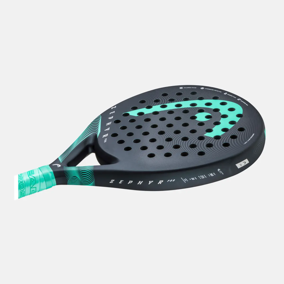 HEAD ZEPHYR PRO 2023 PADEL RACQUET (BK TE)