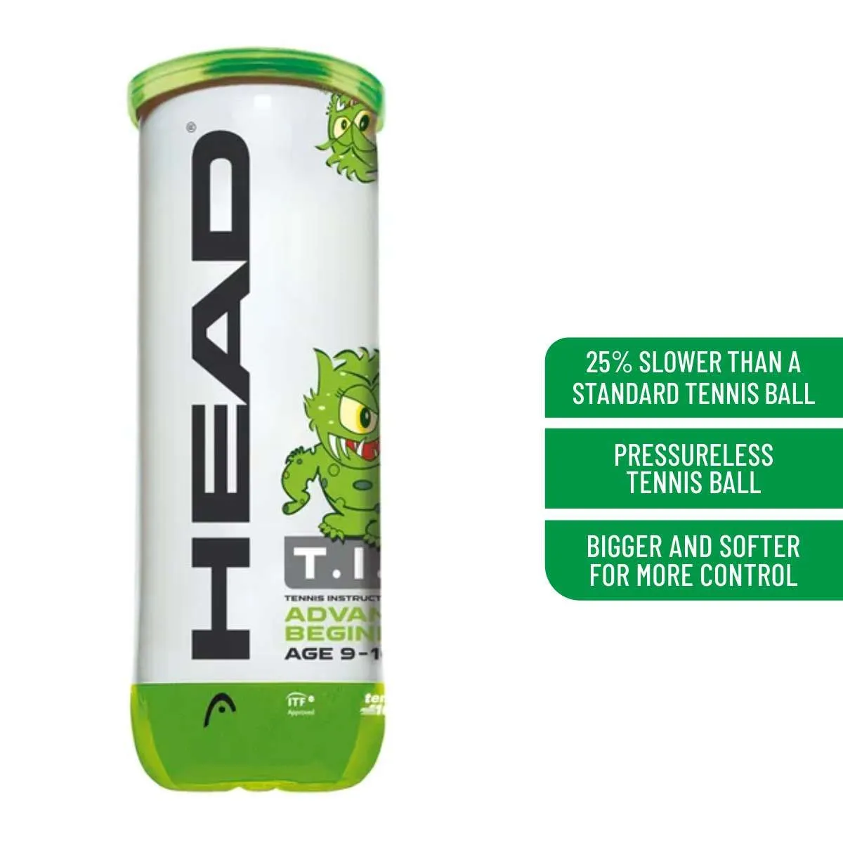 HEAD TIP-III TENNIS BALL 1 DOZEN (12 BALLS)