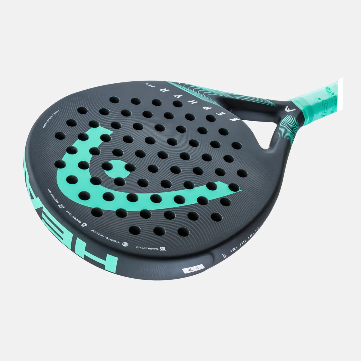 HEAD ZEPHYR PRO 2023 PADEL RACQUET (BK TE)