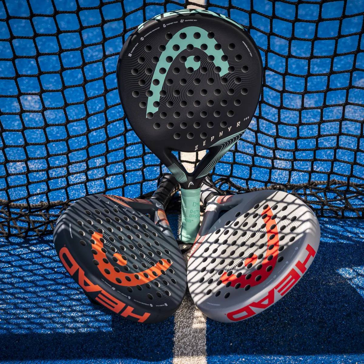 HEAD ZEPHYR PRO 2023 PADEL RACQUET (BK TE)