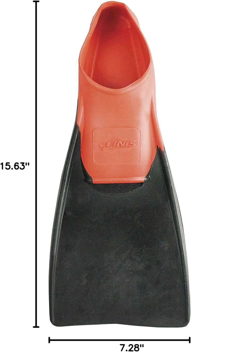 FINIS Long Floating Swim Fins 3-5 (Orange/Black)