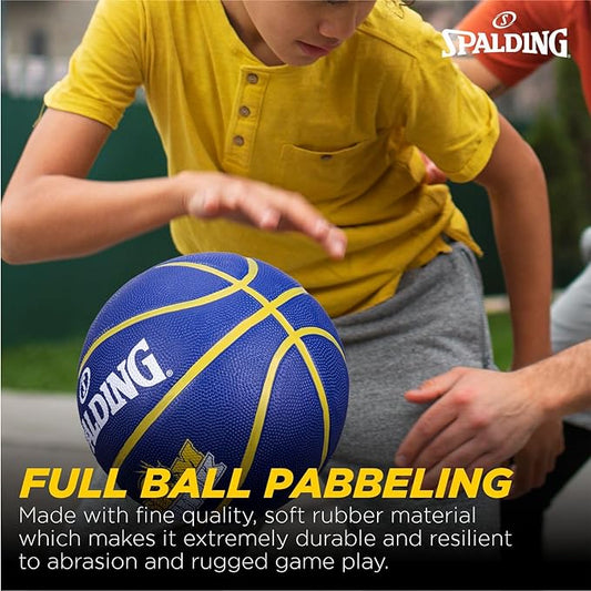 Spalding Slamdunk Rubber Basketball, Size 6, (Blue)