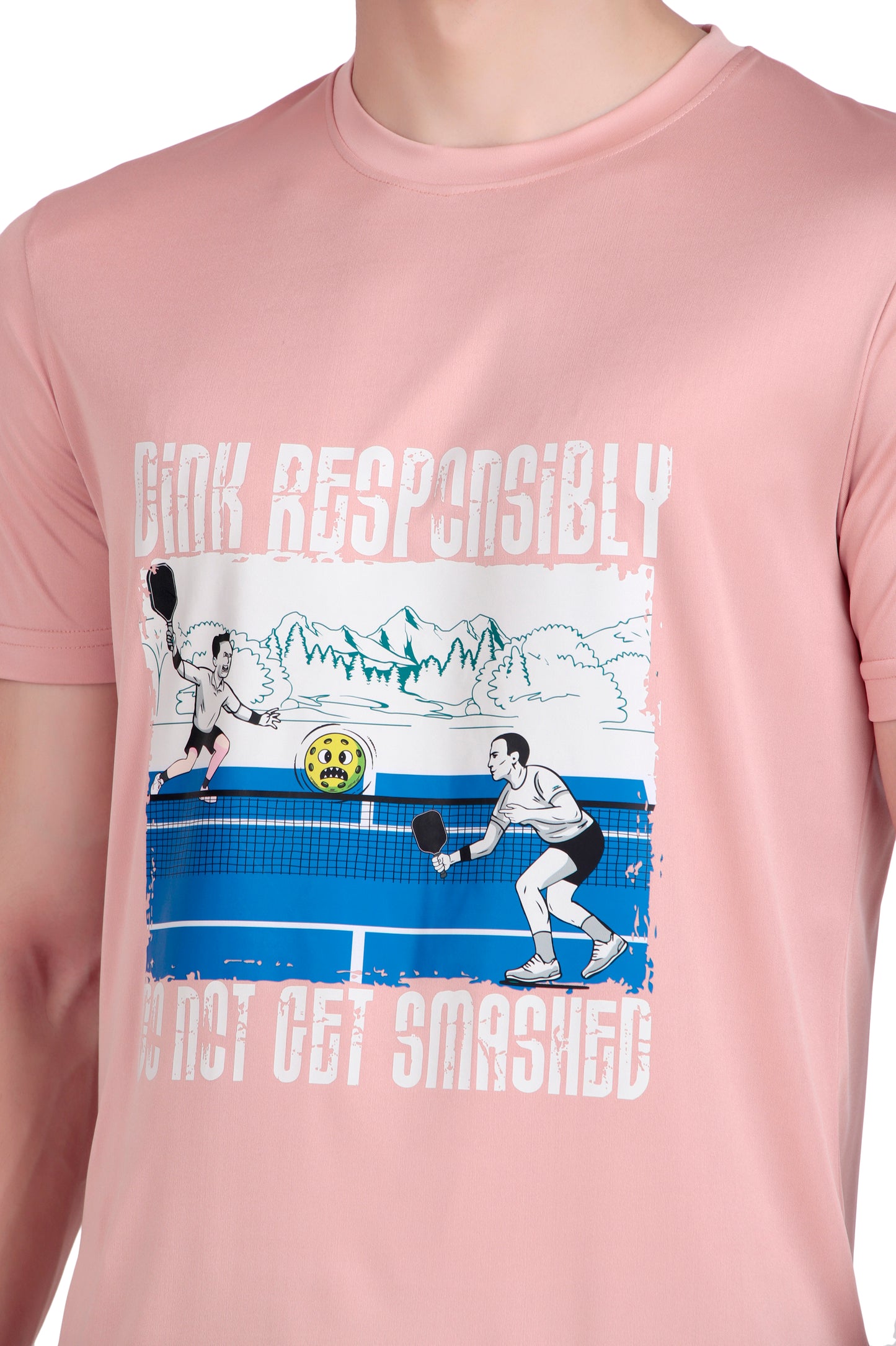 Altacore "Dink Responsibly – Do Not Get Smashed" Pickleball T Shirt (Peach)