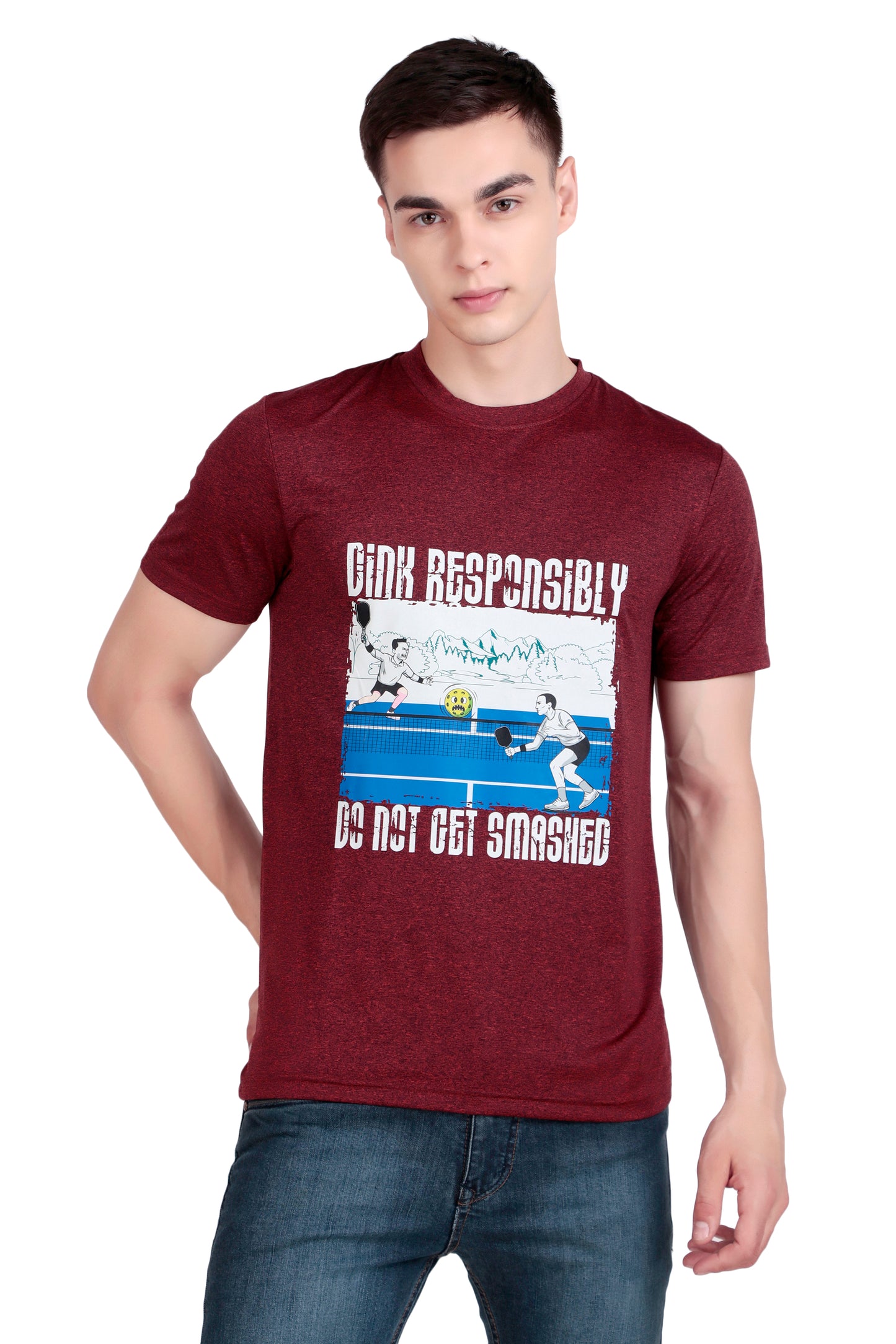 Altacore "Dink Responsibly – Do Not Get Smashed" Pickleball T Shirt (Rust)