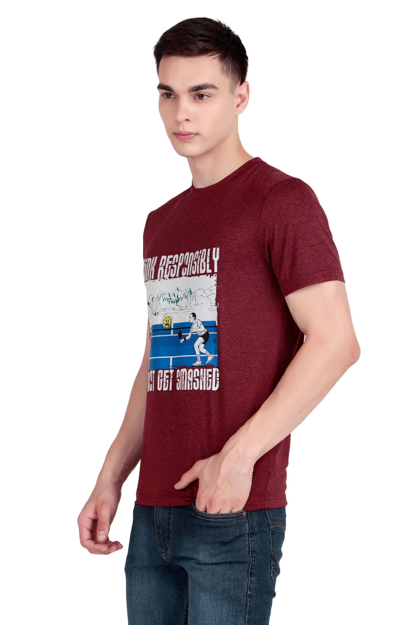 Altacore "Dink Responsibly – Do Not Get Smashed" Pickleball T Shirt (Rust)