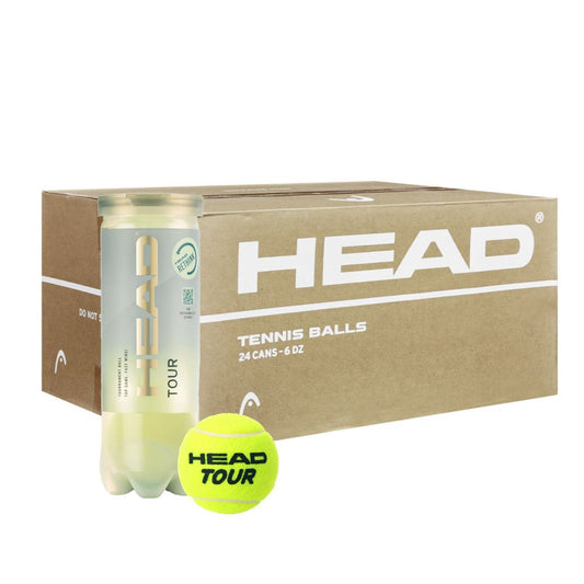 HEAD Tour Tennis Balls - Carton (24 Cans)