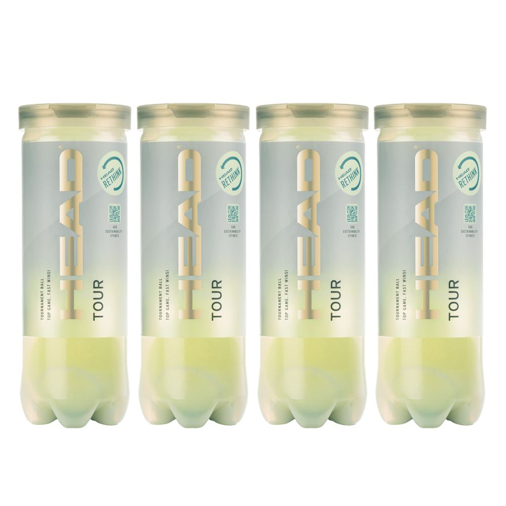 HEAD TOUR Tennis Ball 1 Dz. (4 Cans)