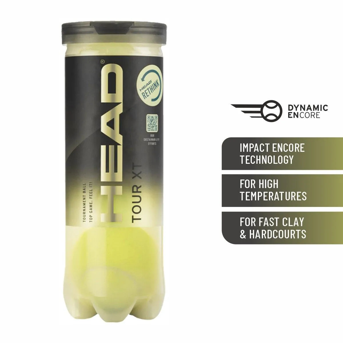 HEAD TOUR XT TENNIS BALL CARTON (24 Cans)