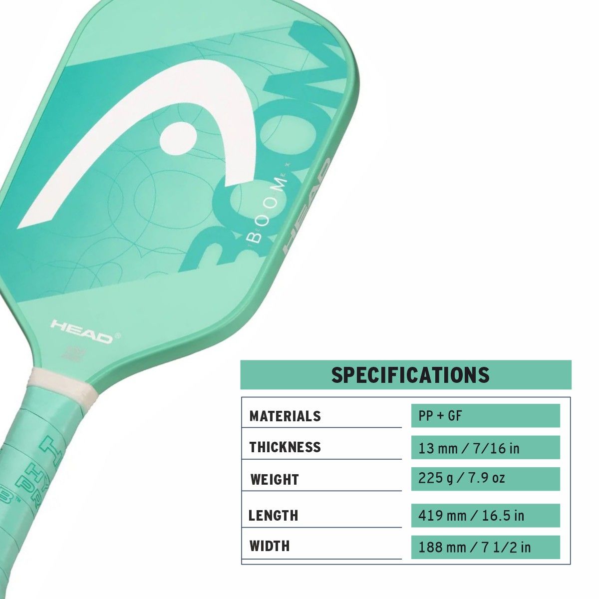HEAD BOOM TEAM EX 2024 PICKLEBALL PADDLE
