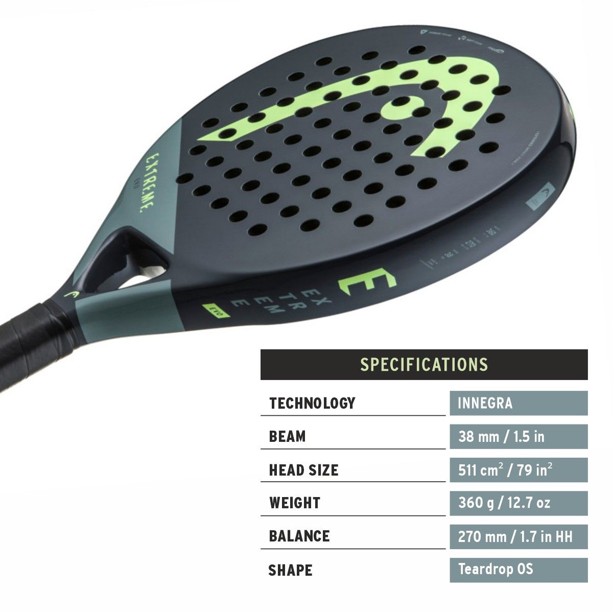 HEAD EVO EXTREME 2023 PADEL RACQUET