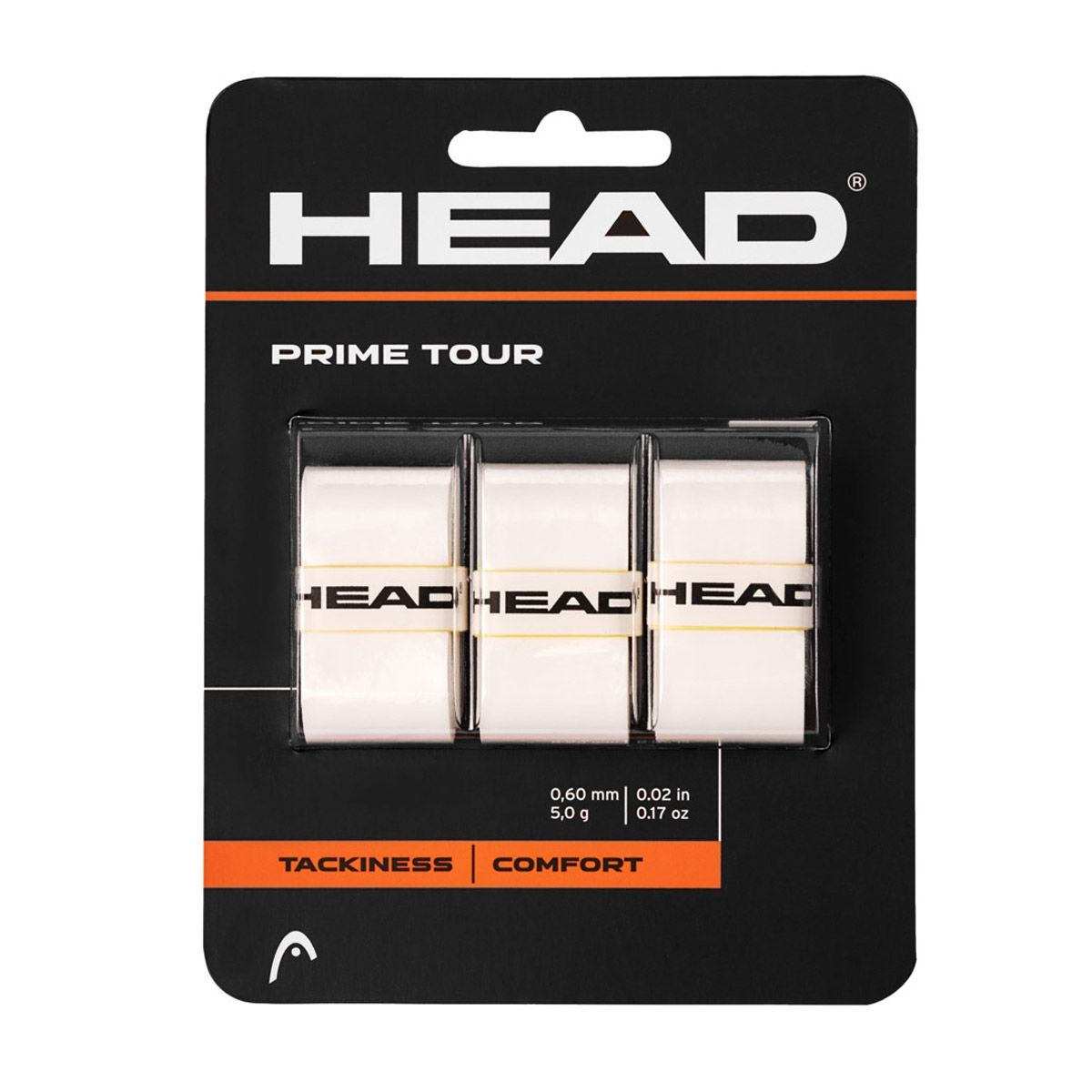 HEAD PRIME TOUR OVER GRIP (3 PCS) WHITE