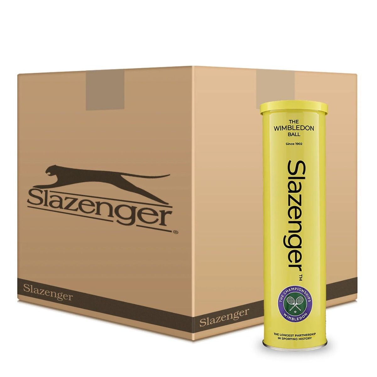 Slazenger Wimbledon Tennis Balls - Official Carton (72 Balls)