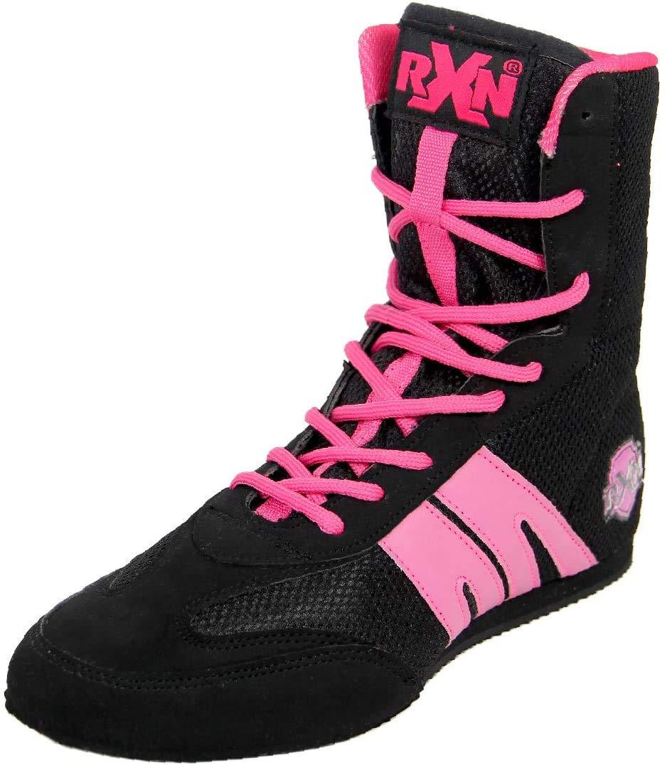 RXN BX-12 Black/Pink Boxing Shoe