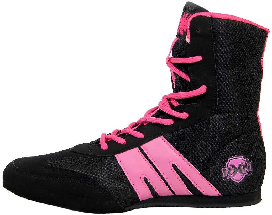 RXN BX-12 Black/Pink Boxing Shoe