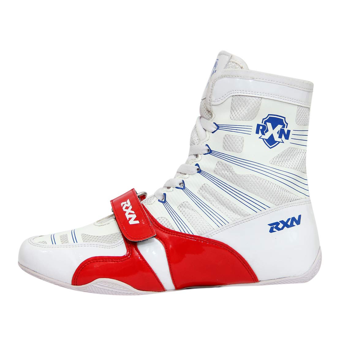 RXN Knockout White/Red Boxing Shoes