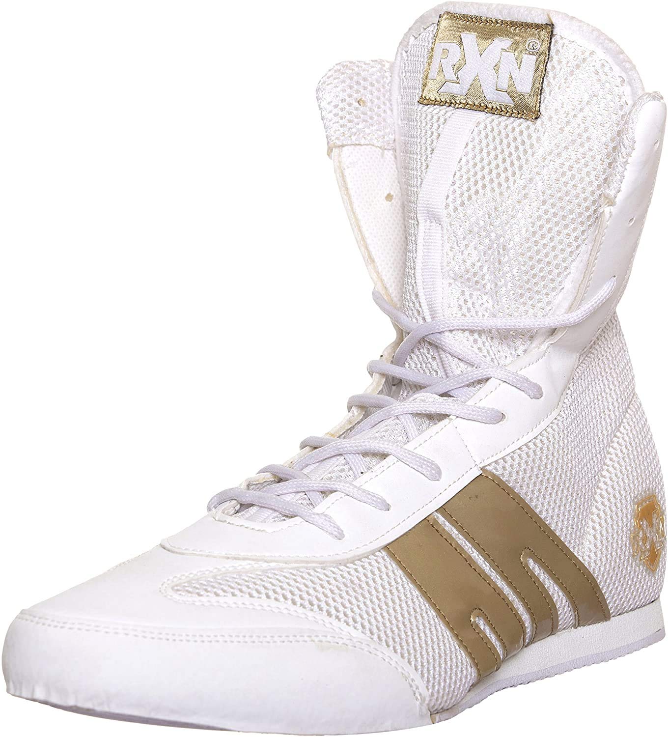 RXN BX-12 White/Gold Boxing Shoe