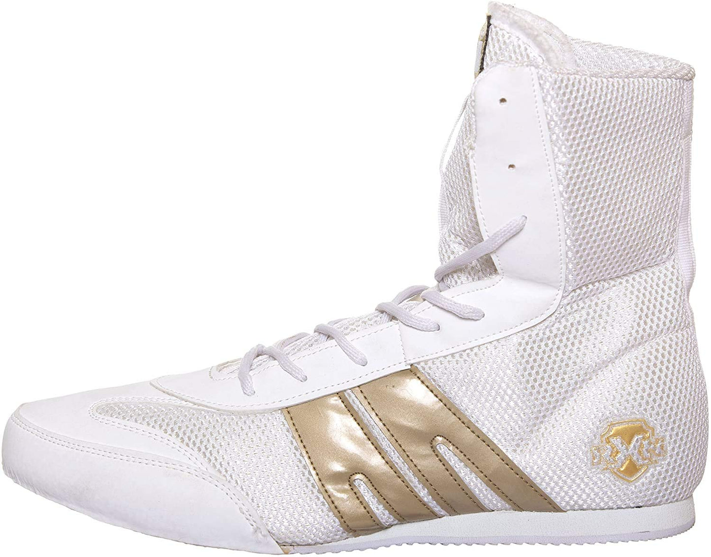 RXN BX-12 White/Gold Boxing Shoe