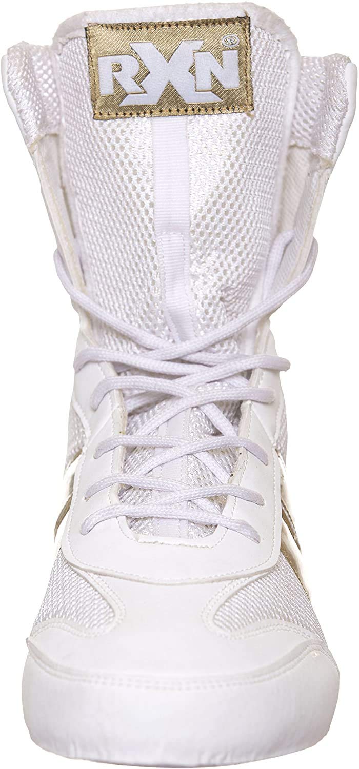 RXN BX-12 White/Gold Boxing Shoe