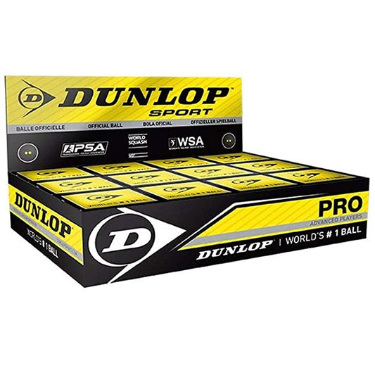 Dunlop PRO Double Dot Squash Ball Box (12Pcs.)