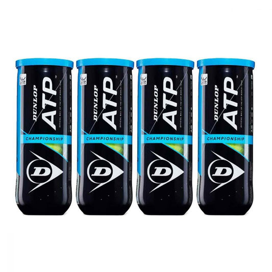 Dunlop ATP Championship Tennis Balls 1 Dozen (4 Cans)