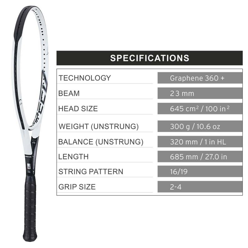 HEAD Graphene 360+ SPEED MP Tennis Racquet (Unstrung)