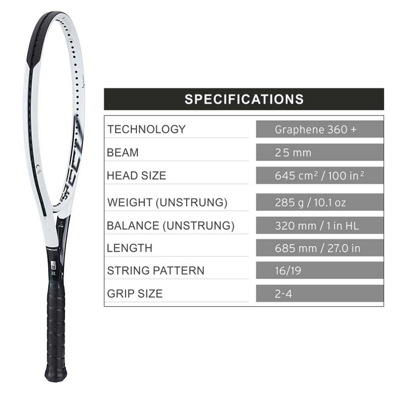 HEAD Graphene 360+ SPEED S Tennis Racquet (Unstrung)