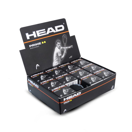 HEAD PRIME DOUBLE DOT SQUASH BALL (12 PCS)