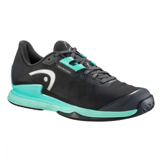 HEAD SPRINT PRO 3.5 TENNIS SHOES (BLACK-TEAL)