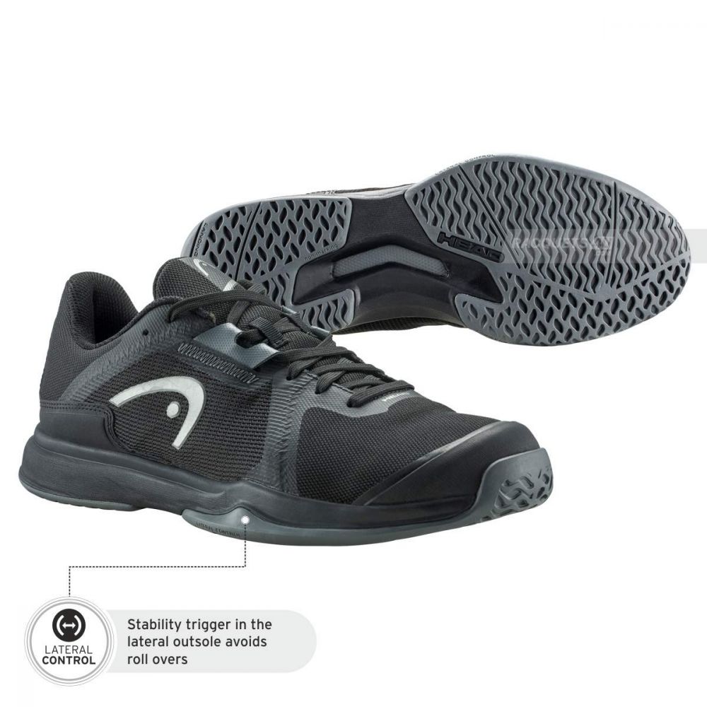 HEAD SPRINT TEAM 3.5 TENNIS SHOES (BLACK)