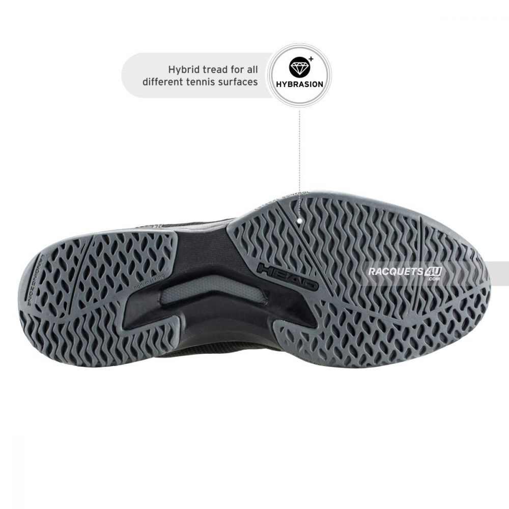 HEAD SPRINT TEAM 3.5 TENNIS SHOES (BLACK)