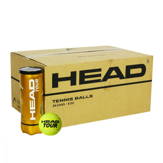 HEAD TOUR (PET CAN) TENNIS BALL CARTON (24 Cans)