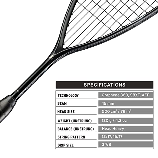 Head Graphene 360 Speed (120g) Squash Racket