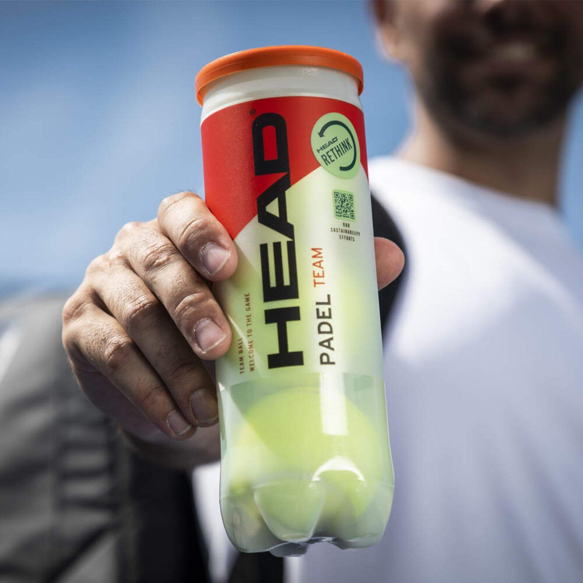 HEAD Padel Team Ball – Pack of 4 Cans (12 Pressurised Balls)
