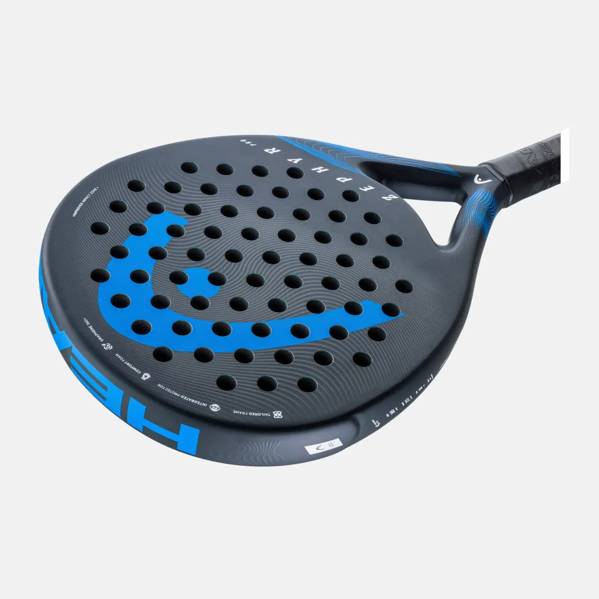 HEAD ZEPHYR PRO PADEL RACQUET (BLACK/BLUE)