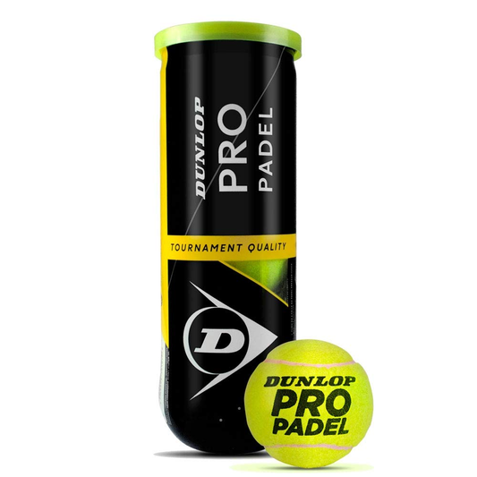 Dunlop Pro Padel Ball – Single Can (3 Pressurised Balls)