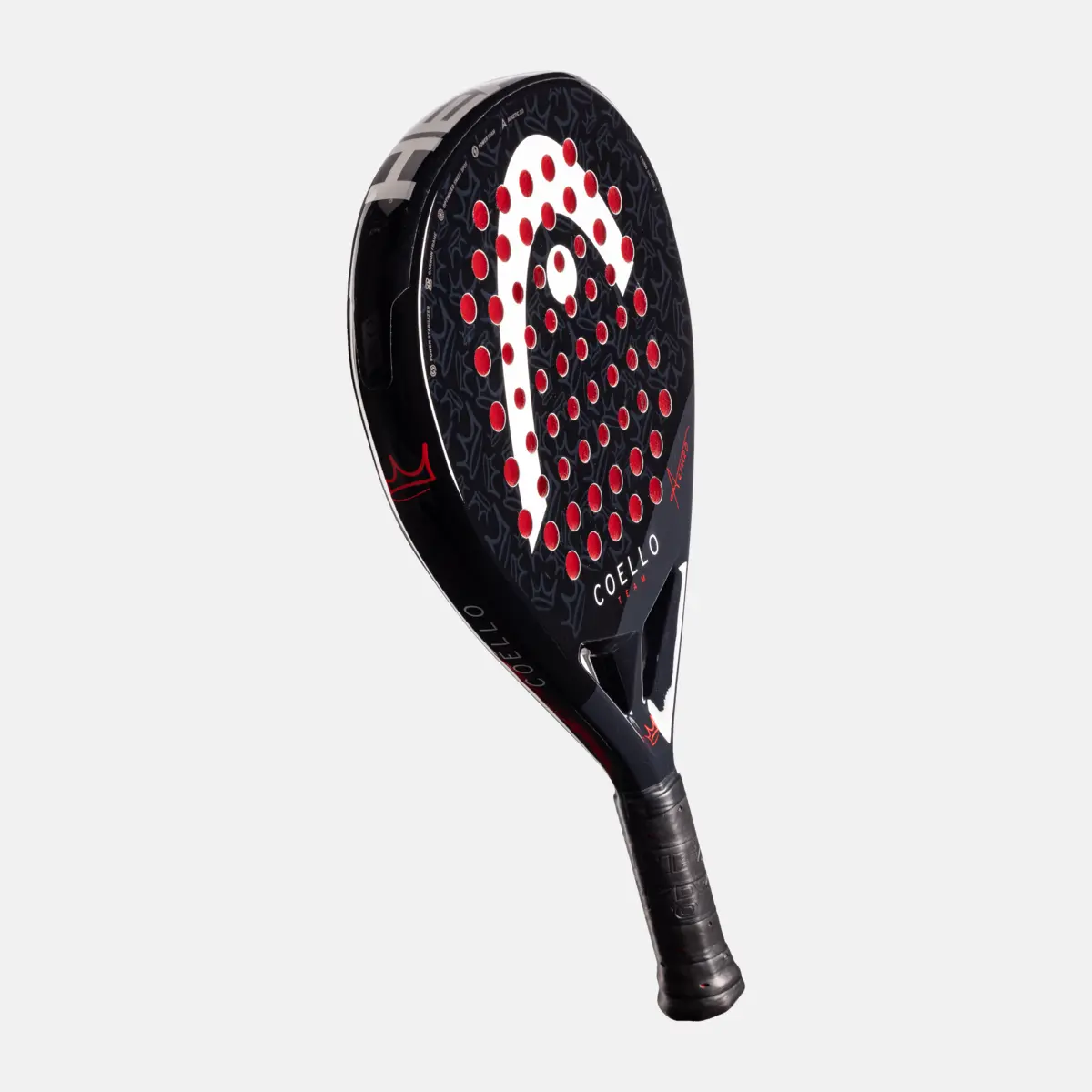 Red and Black Head Coello Team Paddle Racquet