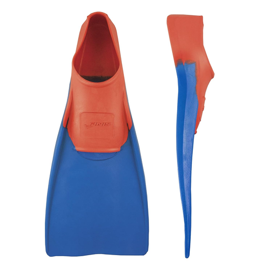 FINIS Long Floating Swim Fins  5-7 (Red /Blue)