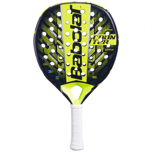Front view of Babolat Counter Vertuo 2025 Paddle Racquet with hybrid head and fiberglass face