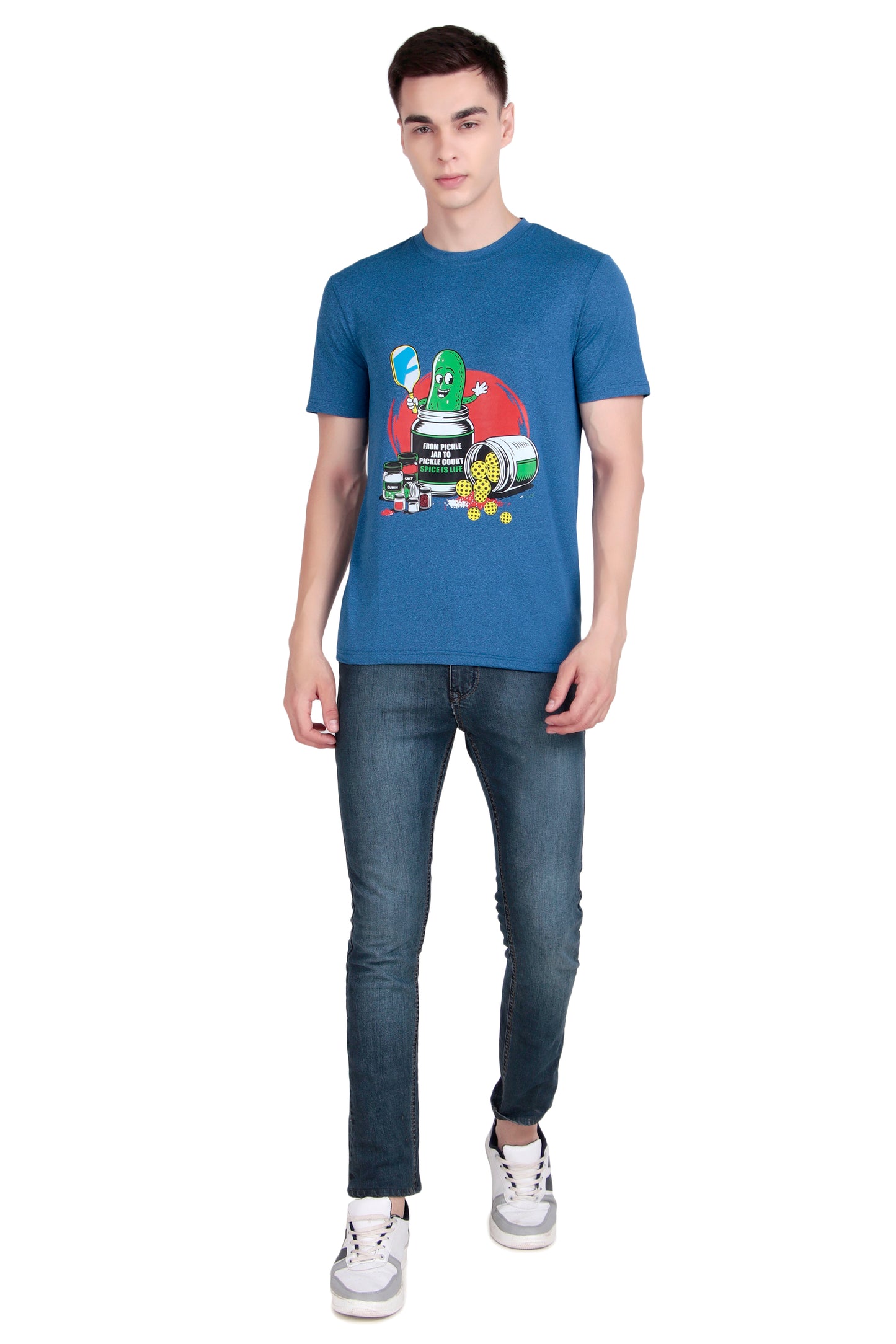 Altacore "Pickle Jar - Spice is Life" Pickleball T Shirt (Blue)