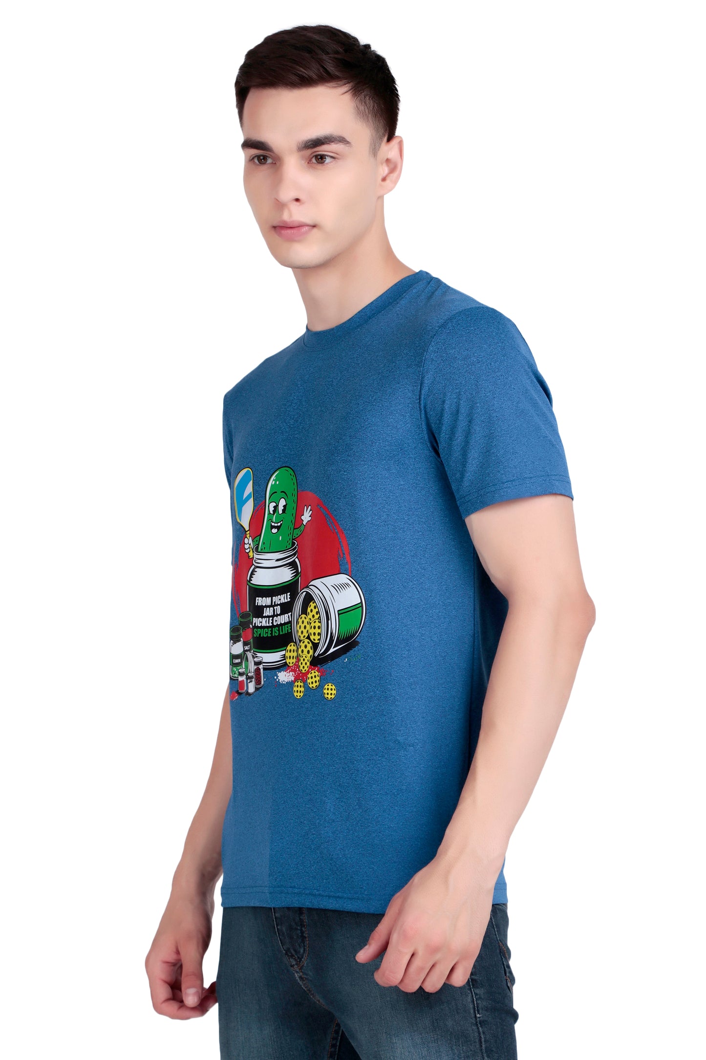 Altacore "Pickle Jar - Spice is Life" Pickleball T Shirt (Blue)