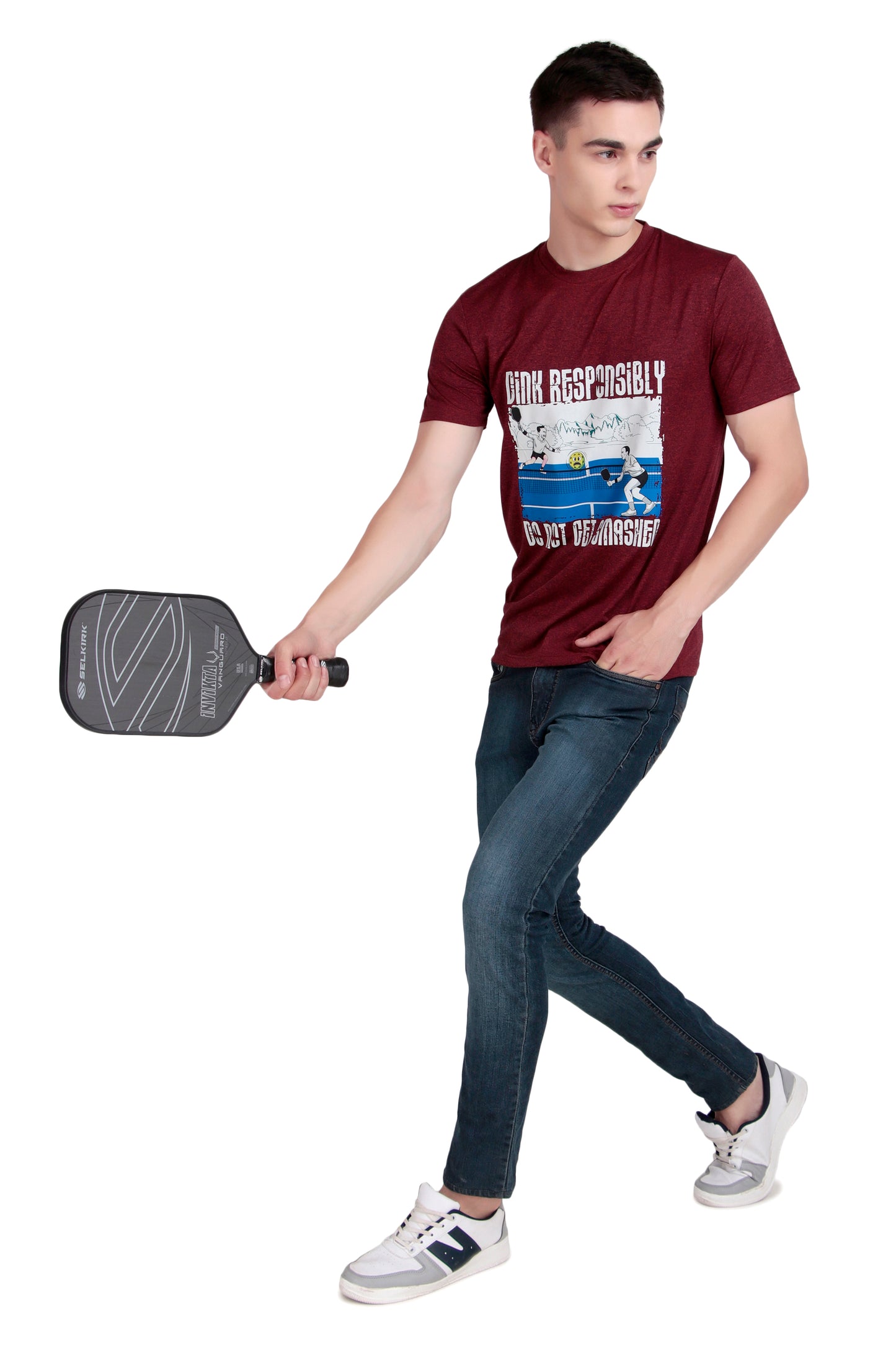 Altacore "Dink Responsibly – Do Not Get Smashed" Pickleball T Shirt (Rust)