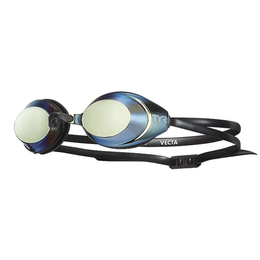 TYR VECTA RACING MIRROR ADULT SWIMMING GOGGLES | Gold/Black