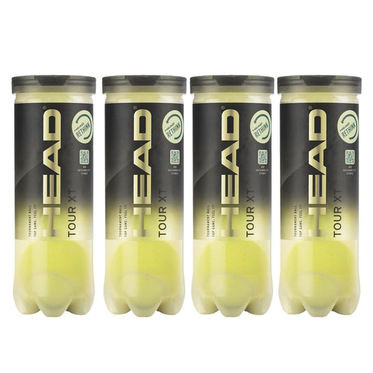 HEAD Tour XT Tennis Balls - Dozen (4 Cans)