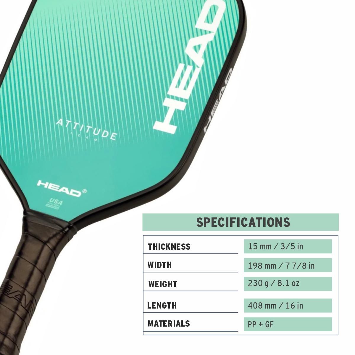 HEAD ATTITUDE TEAM PICKLEBALL PADDLE