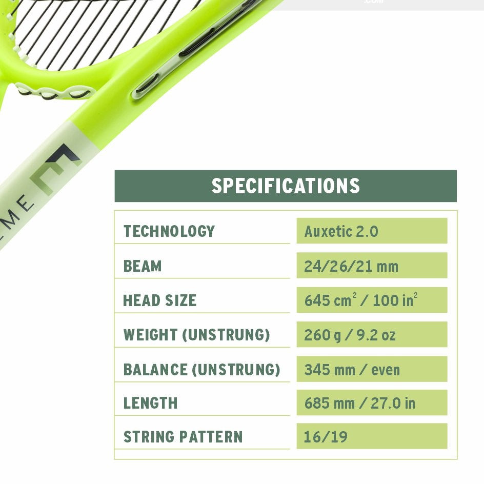 HEAD EXTREME ELITE 2024 TENNIS RACQUET (UNSTRUNG) 260g