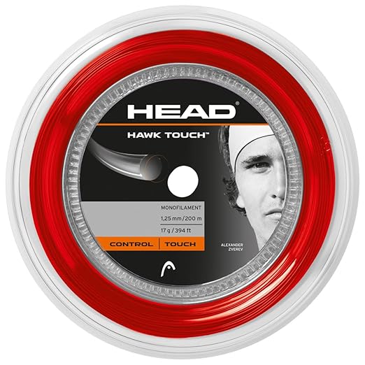 HEAD Hawk Touch Tennis String Reel 17 (Red) – 120METER