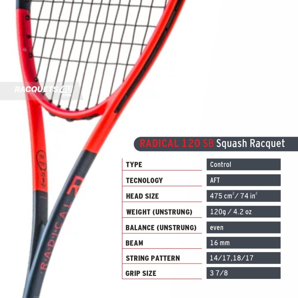 HEAD Radical 120 SB 2024 Squash Racquet