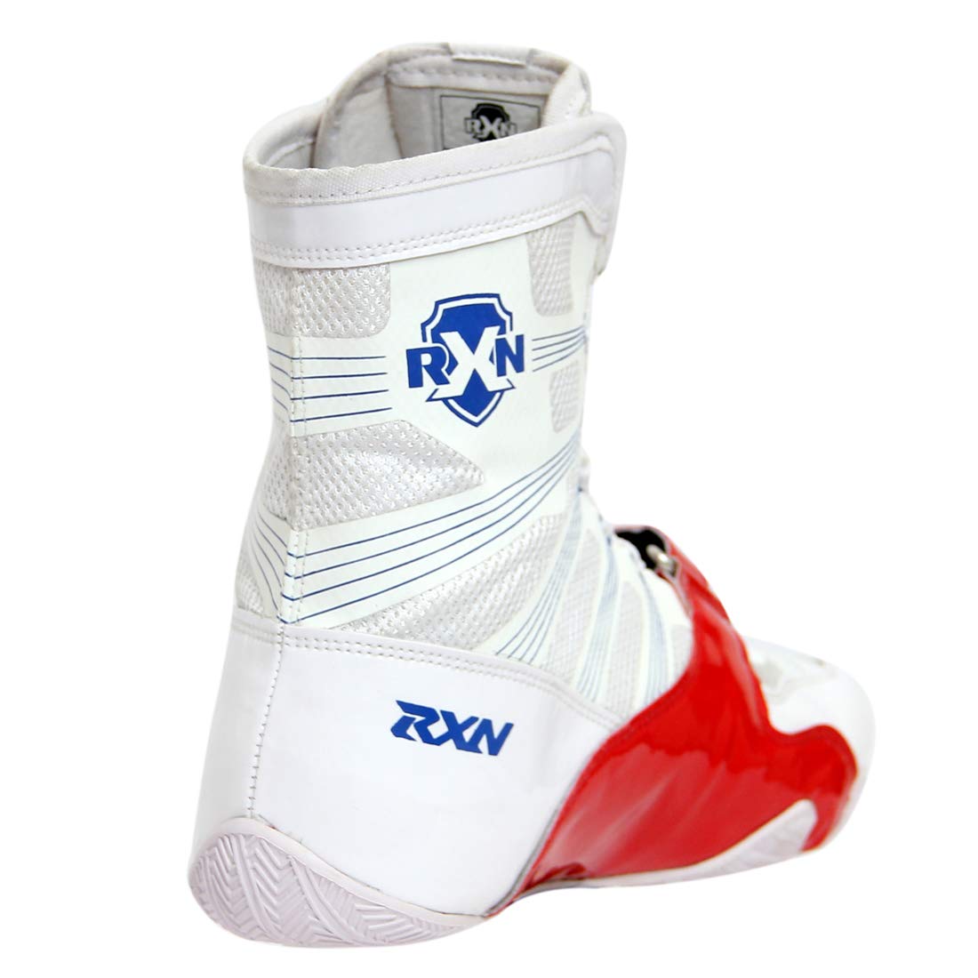 RXN Knockout White/Red Boxing Shoes