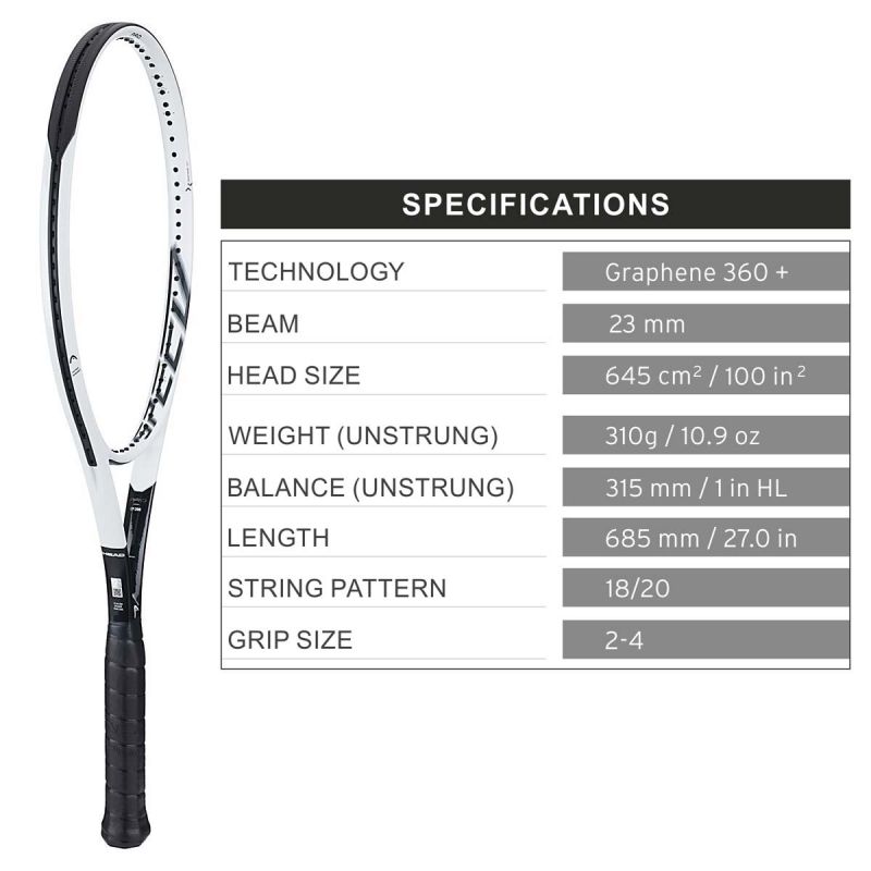 Head Graphene 360+ Speed S authentic Racquet 4 1/4