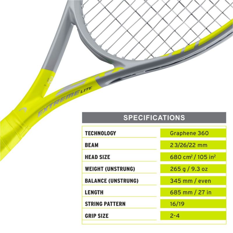 HEAD Graphene 360+ Extreme Lite Tennis Racquet (Unstrung)